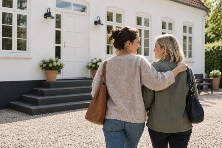 Kvindepar på vej til IVF-SYD i forbindelse med partnerægdonation